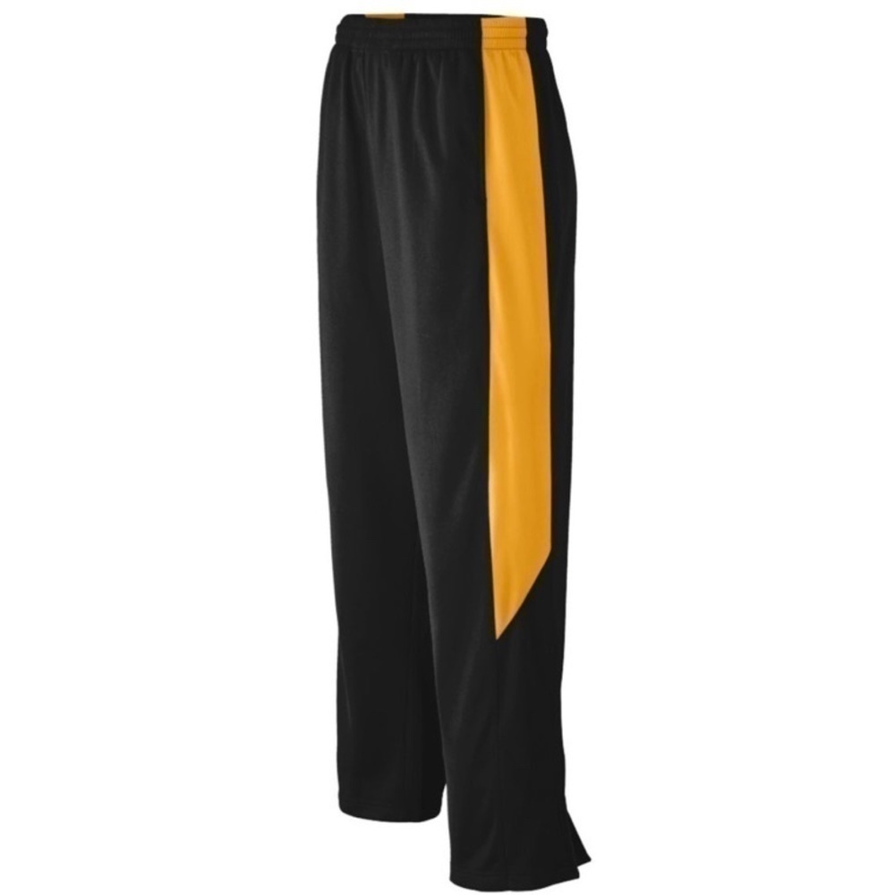 Augusta Medalist Black & Gold Athletic Warm Up Pants